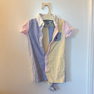 Polo by Ralph Lauren Kids Pastel Striped Button Down Shirt